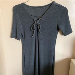 Grey bodycon dress